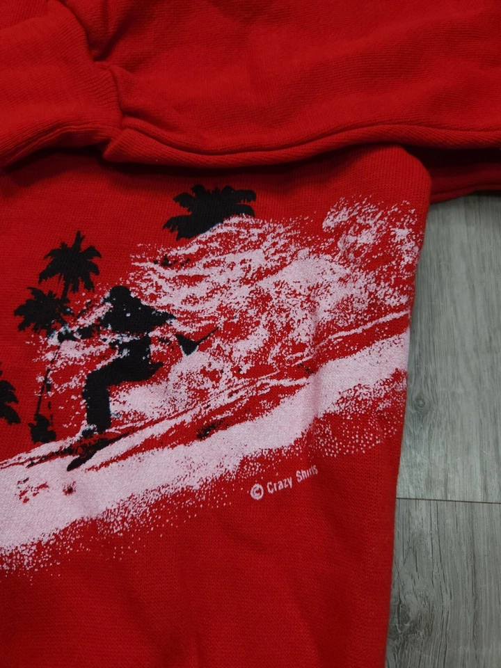 Винтажная гавайская толстовка 80-х для серфинга серфинга лыж мужская размер XL - Изображение 3 из 4