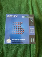 SEALED 10-PACK SONY MICRO 3.5" FLOPPY DISC IBM FORMATTED DOUBLE SIDED MFD-2HD C1
