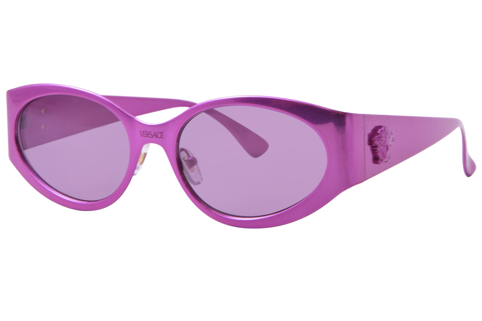 Солнцезащитные очки Versace VE2263 1503AK Женские металлические FuxiaТемно-фиолетовое зеркало 56 мм 51890₽