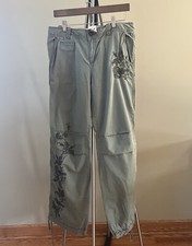 Polo Ralph Lauren Women's Utility Cargo Embroidered Pants 10 Olive Green C71