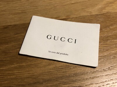 gucci care card