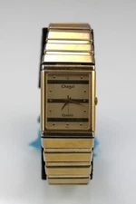 Chagal Watch Men Stainless Steel Gold Battery Water Resistant Quartz