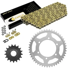 Caltric Gold O-Ring Drive Chain and Sprockets Kit for Yamaha R1 YZF-R1 2009-2014