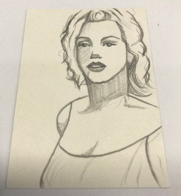 2007 BREYGENT SHAW FAMILY ARCHIVE MARILYN MONROE CARD SKETCH ART CARD MS1