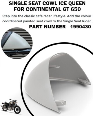 ''SINGLE SEAT COWL ICE QUEEN'' PASSEND FÜR ROYAL ENFIELD CONTINENTAL GT 650