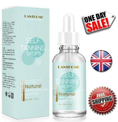 LANTHOME Self-Tanning Concentrated Drops Face & Body ❤️ Fake Tan Moisturiser Face Body ✅