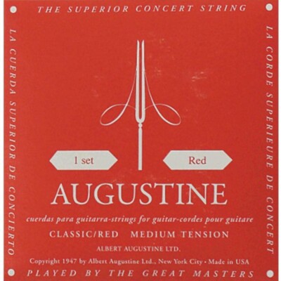 Augustine klassische Gitarrensaiten Red Label Medium Tension