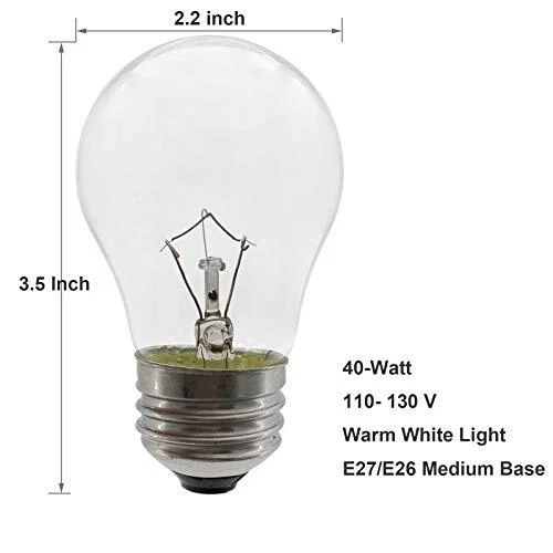 40 watt bulb temperature deals