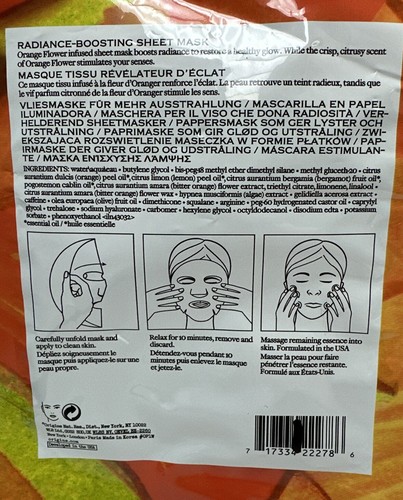 ORIGINS FLOWER FUSION RADIANCE BOOSTING SHEET MASK ORANGE & DRINK UP INTENSIVE - Picture 4 of 6