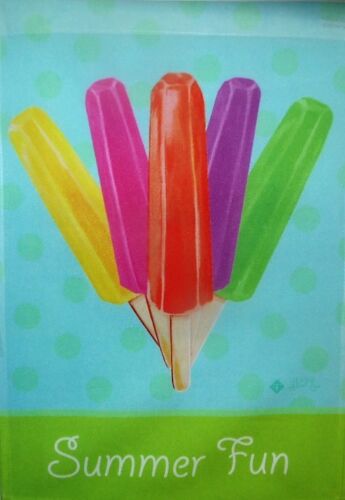 Popsicles Summer Fun Garden Flag by Toland, 12.5&#034; x 18&#034;,  #8058