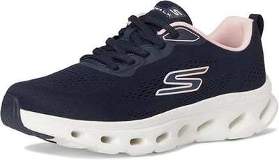 Skechers Shoes Women's Go Walk Navy Pink Slip On Sport Comfort Glide Step 125145