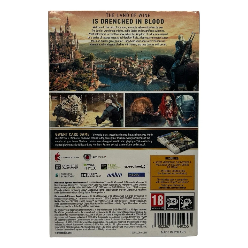 The Witcher 3 Wild Hunt Blood And Wine Expansion Pack w/ Gwent Card Decks - Image 2 of 4