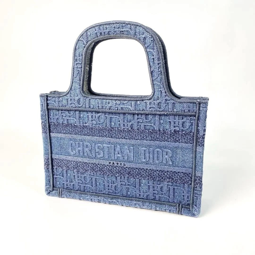 Mini fourre tout Dior Book Oblique Denim