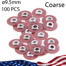Dental SOFLEX Discs Composite Polishing Finishing Discs 9.5mm Coarse 100pcs