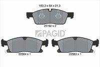 Pagid Bremsbelagsatz Scheibenbremse T2648N FüR Jeep Cherokee 4 Wk WK2 Van Crd