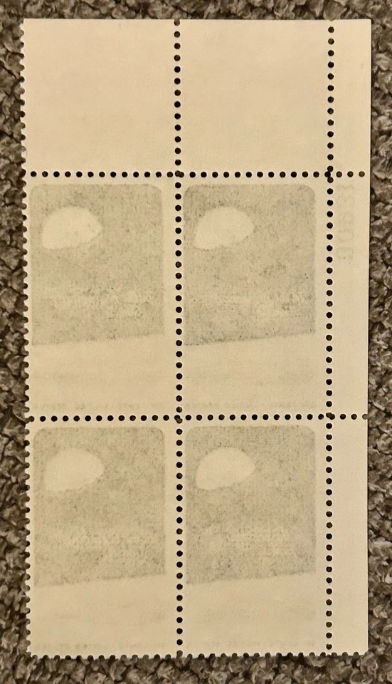 Scott #1371 Apollo 8 Moon Orbit, 1969 US 6c Block Stamps, og, mnh, vf/xf - Image 2 of 2