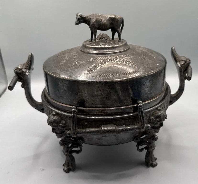 Middletown plate company Silver Antique Butter Dish