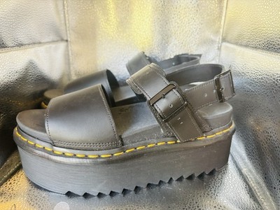Dr. Martens Womens Voss Quad SoftWair Platform Sandals Size 9 L Black