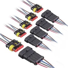 4 Pin Connector Waterproof, 4Pin Way Car Electrical Connector, with Wire 16 AWG