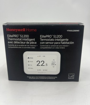 Honeywell ElitePRO S1200 WiFi HVAC Thermostat   Room Sensor Included, 4H/2C