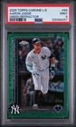2025 Topps Chrome Logofractor Aaron Judge Green Refractor /99 PSA 9 MINT Yankees