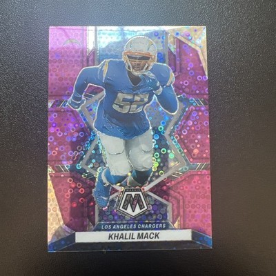 2022 Panini Mosaic - Khalil Mack #203 No Huddle Purple Mosaic Prizm /50
