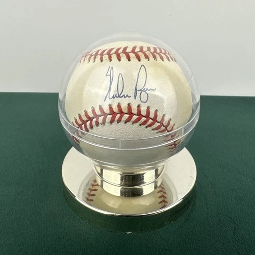 Nolan Ryan Signed Rawlings RO-A Baseball Autograph w/ Display Case Hall of Fame
