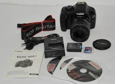 Canon EOS 1100D 12,2  MP mit EFS  18-55mm Objektiv ( 15220 Ausl. ) - Bild 1 von 4