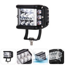 2 Piezas Luces Estroboscópicas para Vehículos Doble Color Coche Proyector Lámpara de Conducción