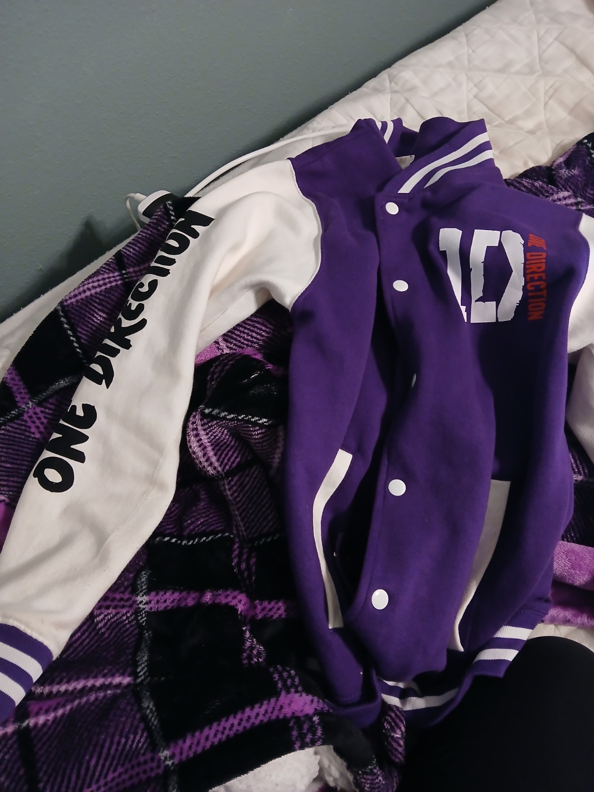 One Direction Purple Varsity Jacket - image 1