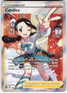 Candice 189/195 Full Art Ultra Rare Silver Tempest