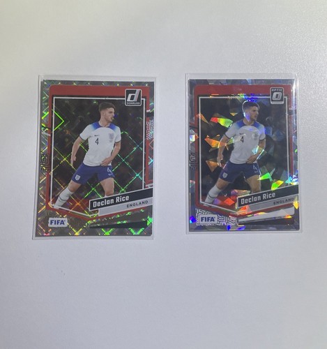 Panini Donruss 2023/2024 Optic Diamond & Ice Declan Rice England Bundle - Picture 1 of 3
