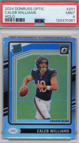 2024 PANINI DONRUSS OPTIC HOLO #201 CALEB WILLIAMS PSA 9