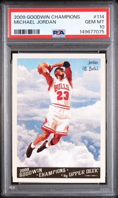 Michael Jordan 2009 Upper Deck Goodwin Champions #114 PSA 10 - Chicago Bulls