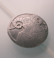 ARIES Vintage boho retro hippie mcm kitsch Belt Buckle funky zodiac mythology