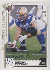 2020 Upper Deck CFL Gold 41/50 Michael Couture #76 06h3