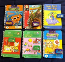 LEAPFROG leapPad learning systm lot Disney Richard Scarry 5 books w cartridges 