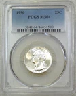 1950 Washington Silver Quarter PCGS MS64 Frosty White PQ in New Holder #Y339B