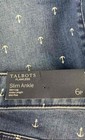 Talbots Women's Flawless Slim Ankle Jeans Blue Anchor Print Mid-Rise NWT Sz 6P — photo 3