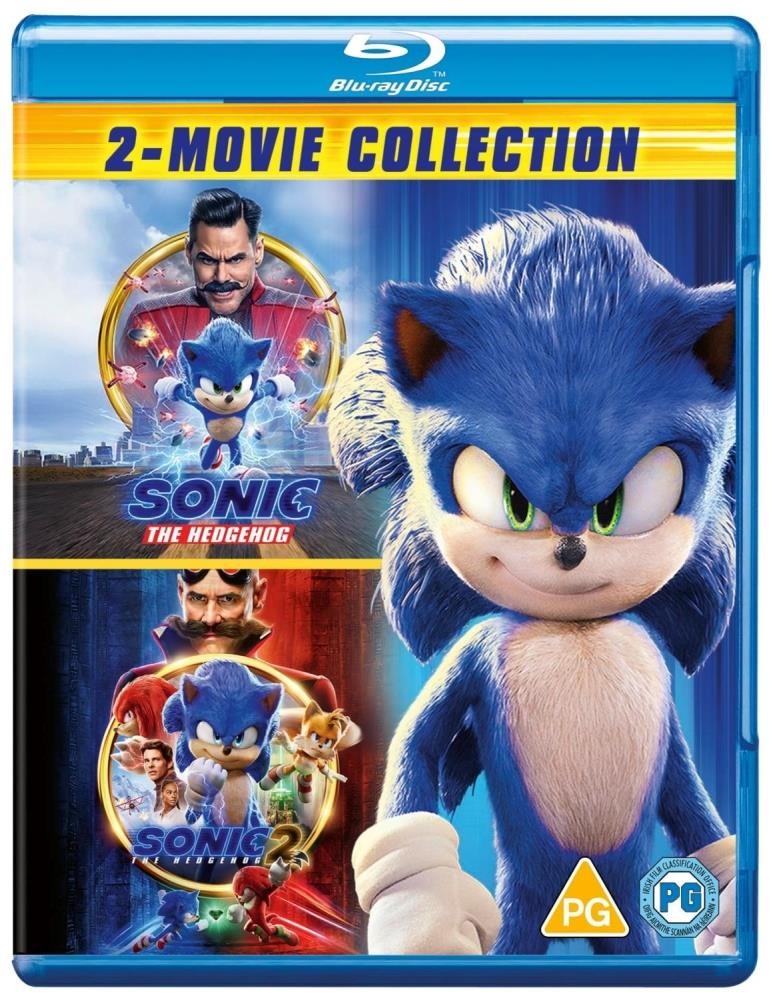 Sonic The Hedgehog 1 & 2 Blu-ray James Marsden New