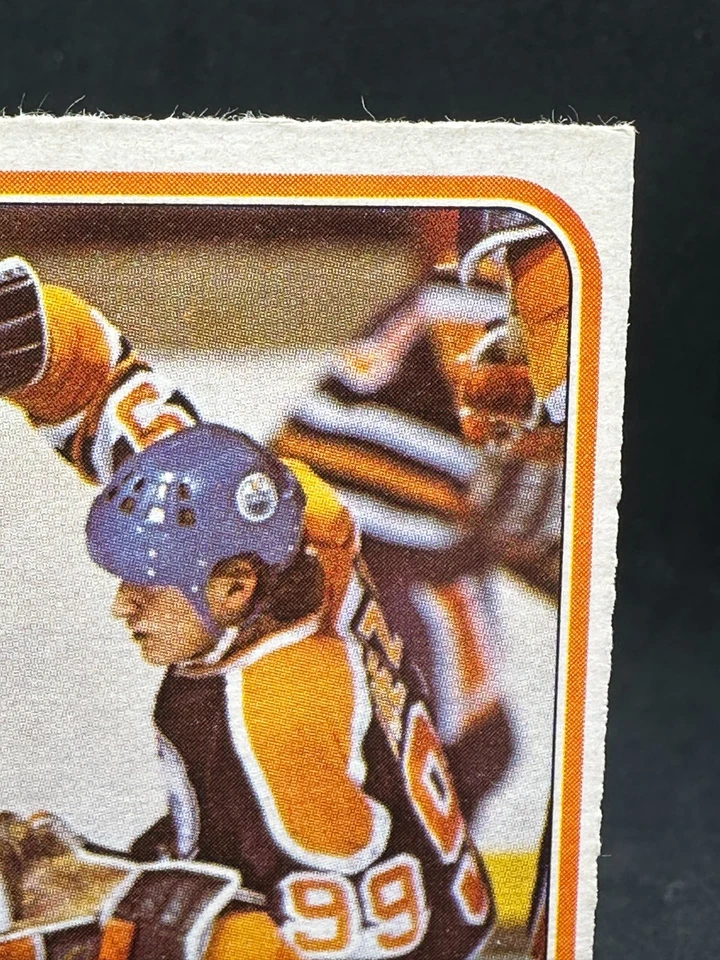 O-Pee-Chee 1981-82 OPC Wayne Gretzky #125 Super Action Engrasadores Foto 3 de 4