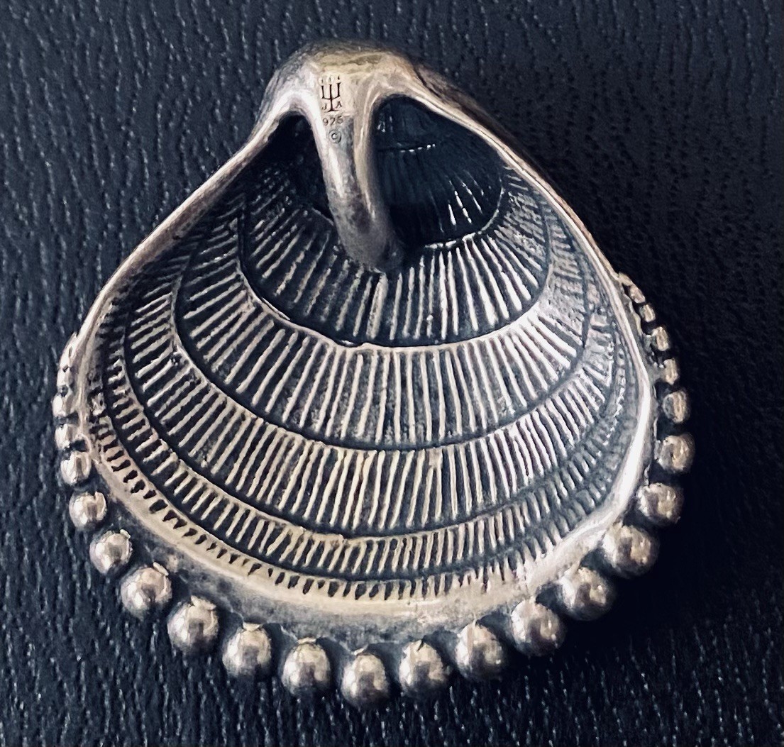 James Avery Sterling Silver Beaded Shell Pendant—… - image 2