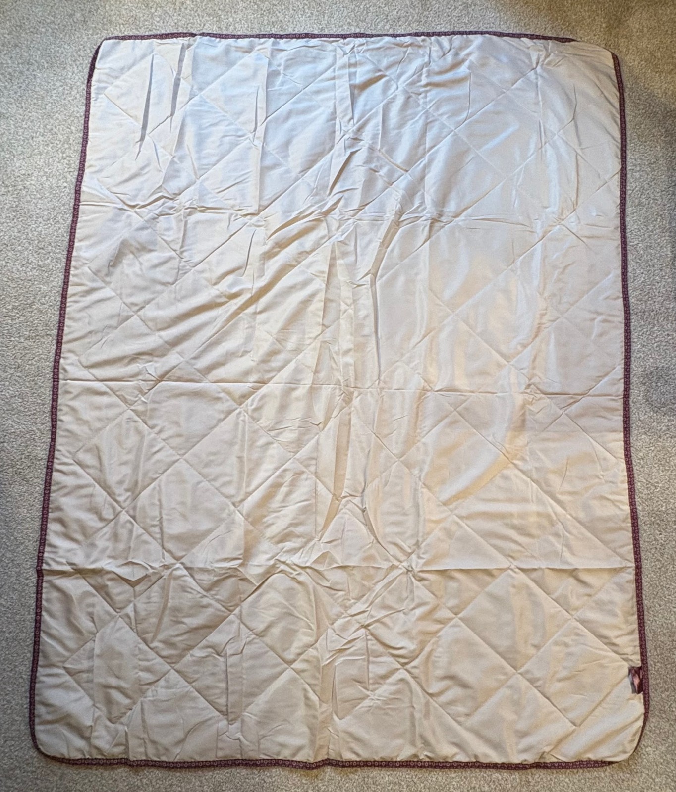 ROYAL AIR MAROC Business Class Airline Blanket by Bayart - Purple - 70 x 55"