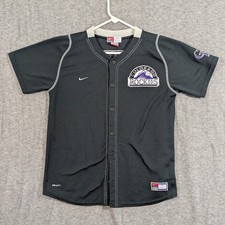 Nike Team Colorado Rockies Matt Holliday #5 Black Baseball Jersey Womens Size L