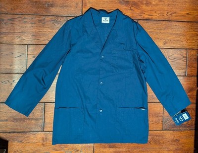 Adar Unisex Doctor Nurse Navy Blue Consultation Lab Coat Size XL - NWT