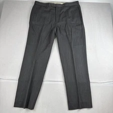 Brooks Brothers Gray Madison 100% Wool Pants fits 38*31(hemmed) Pleated