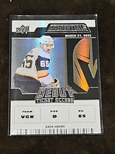 Zack Hayes 2022-23 Upper Deck Credentials Debut Ticket Access /999 (JT)
