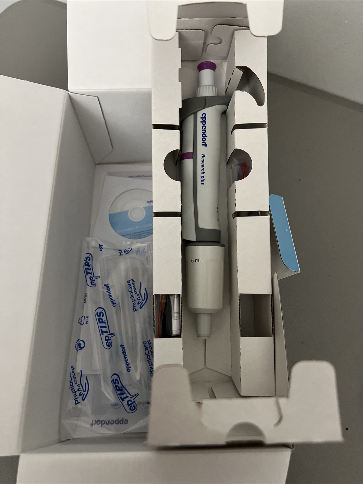 NIB Eppendorf research plus Pipette 0.5-5 ml Pipetman Pipettor