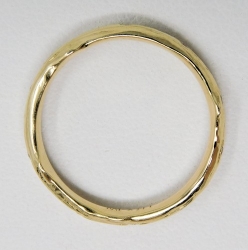 14 kt Gelbgold Ewigkeitsring Baum Zweig/Rebe Motiv Diamant Band Größe 6 B6698 - Bild 4 von 6