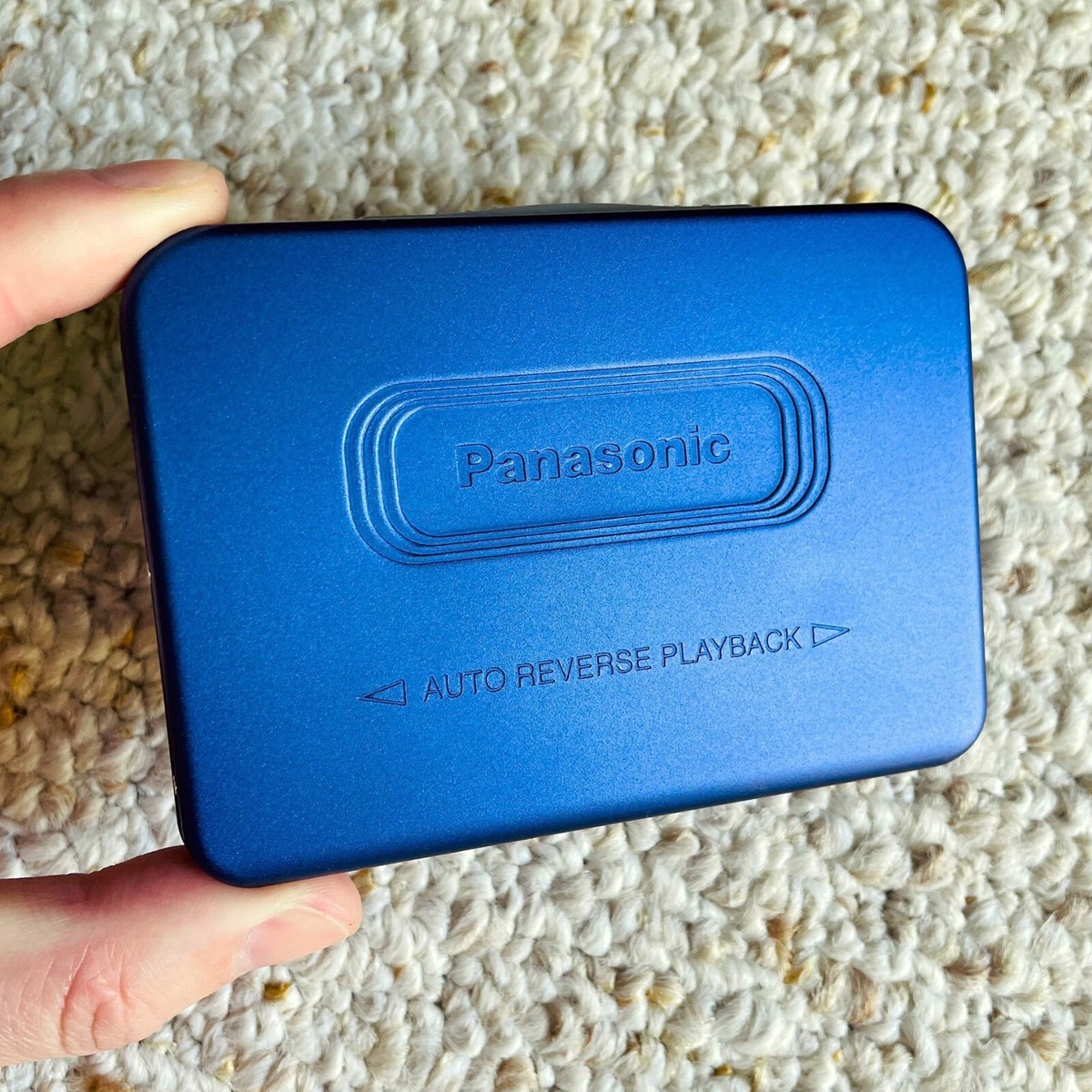 PANASONIC RQ SX30 Walkman Cassette Player, RARE BLUE ! Working